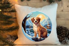 3D Christmas Dog Ornaments Engraved Bundle, 3D Dog Christmas Product Image 4