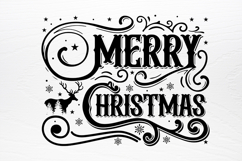 Vintage Christmas Sign SVG Product Image 4