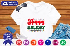 Happy holiday retro svg design Product Image 4