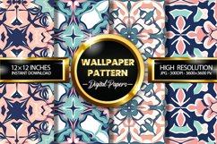 Wallpaper Pattern Digital Papers - 04 Variations Product Image 1