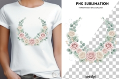Winter floral wonderland png design for T-shirts Product Image 4