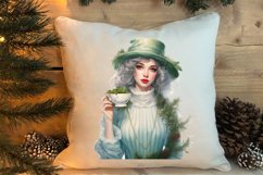 Cozy Green christmas Clipart Sublimation, Christmas PNG Product Image 4