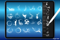 Water Procreate Brushes Bundle | Liquid | Stamps Product Image 4