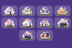 Vlogger Illustration Pack Product Image 4