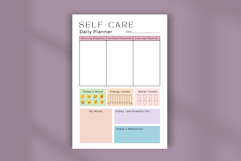Free Self-Care Daily Planner Template | Printable Wellness Product Image 4