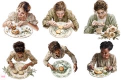 Pastel Winter Tea Party Clipart Product Image 4