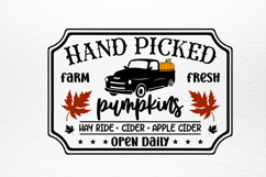 Rustic Fall Farmhouse Sign SVG Product Image 4