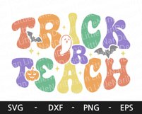 Trick or Teach svg, Teacher Halloween svg, Ghost svg Product Image 5