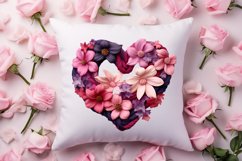 Vintage Valentines Day Flowers Clipart Product Image 4