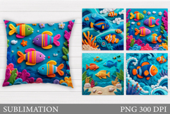 Fish Pillow Sublimation. Fish Sublimation Product Image 1