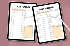 Simple Minimal Daily Planner Template Editable Canva Product Image 4
