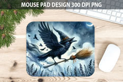 Watercolor Crow Mouse Pad Sublimation - Animal PNG Product Image 1