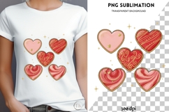 Valentine hearts png design for T-shirts Product Image 4