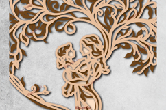 Multilayer Mother Tree of life SVG Laser Cut File 3D Layered Product Image 3