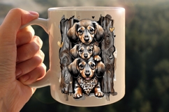 Valentine Dachshund Sublimation Product Image 4