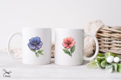 Watercolor flowers cliparts Product Image 4