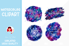 Galaxy Motivational Quotes Clipart Product Image 1