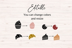 Baking Icons SVG Bundle 40 Bakery Clipart Files Product Image 4