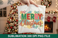 Merry Christmas Sublimation - Christmas PNG Design Product Image 1