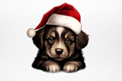 Christmas Peeking Dogs Clipart PNG Product Image 4