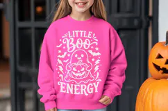Little Boo Energy Svg, Funny Halloween Svg, Cute Ghost Svg. Product Image 4