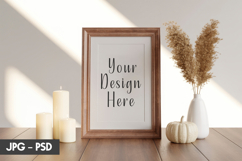Sunlit Decor Frame Mockup PSD Product Image 1