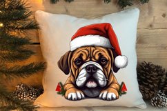 Christmas Peeking Dogs Clipart, Christmas PNG Product Image 4