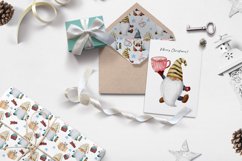 Watercolor Christmas BUNDLE! Winter clipart, gnomes clipart Product Image 6