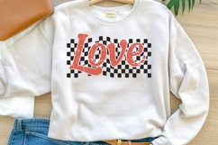LOVE PNG | Retro Valentine’s Day Sublimation Design Product Image 1