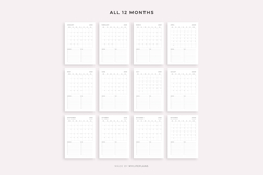 2029 Monthly Planner Printable &amp; Fillable, A4/Letter Size Product Image 4