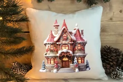 Fairy Christmas House Sublimation Clipart, Fairy Christmas Product Image 4
