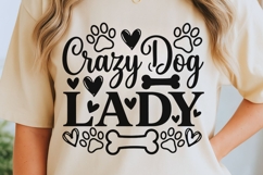 Crazy Dog Lady Svg, Dog Mom Svg, Funny Dog Lover Svg. Product Image 5