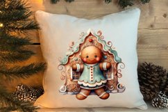Gingerbread Man Sublimation Clipart, Gingerbread Man Clipart Product Image 4