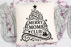 Merry Moms Club Svg, Funny Christmas Mom Svg, Mom Life Svg. Product Image 4