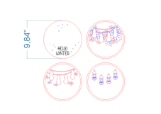 Christmas Sign SVG laser cut files for Glowforge Product Image 4