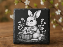 Easter Animals - Laser Engraving PNG Bundle for Coasters Product Image 2