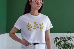 Golden Leaf Trio Embroidery Design Product Image 4