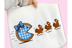 Funny Pumpkin Pie Thanksgiving Fall PNG, Pumpkin Pie Chasing Product Image 3