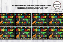 Dinosaur First Day of School Sign Bundle All Grades Included Product Image 4