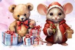 Christmas Animal Clipart Sublimation Bundle, Christmas Anima Product Image 5