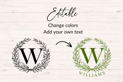 Wreath Monogram SVG Bundle 26 Letters Product Image 4