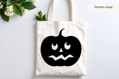 Scared Jack O Lantern Pumpkin SVG Product Image 4