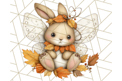 Fall Fairy Animal Clipart PNG, Woodland Creatures With Wings Product Image 4