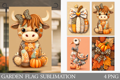 Fall Garden Flag Design. Fall Sublimation Product Image 1