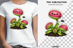 Cute halloween venus flytrap png design for T-shirts Product Image 4