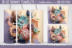 Tumbler Wraps 3D Paper Flowers Bundle - 12 Designs Product Image 5