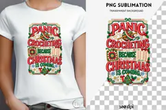Christmas crochet png design for T-shirts Product Image 4