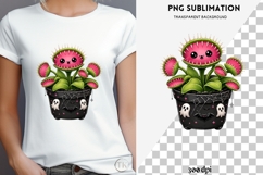 Cute halloween venus flytrap png design for T-shirts Product Image 4