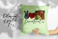 Peace Love Cow | PNG Sublimation design, t shirt print Product Image 4