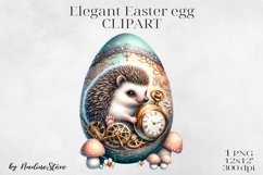 Elegant Easter egg Clipart BUNDLE PNG. Product Image 6